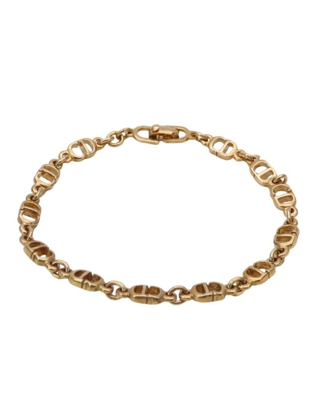 Dior Bracelet Metal Gold CD Logo Plated